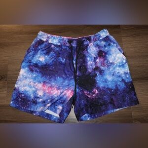 Rave, festival Stardust Shorts-Black/Rainbow-M